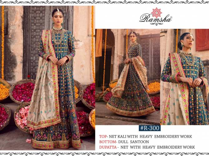 Ramsha R Latest Heavy Embroidery Work Wedding Pakistani Sawlar Suit Collection